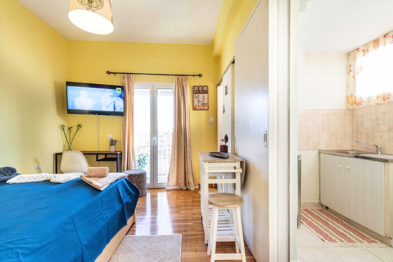 Central 6Th Floor Studio Near Metro & View&200Mbps Ateny Zewnętrze zdjęcie